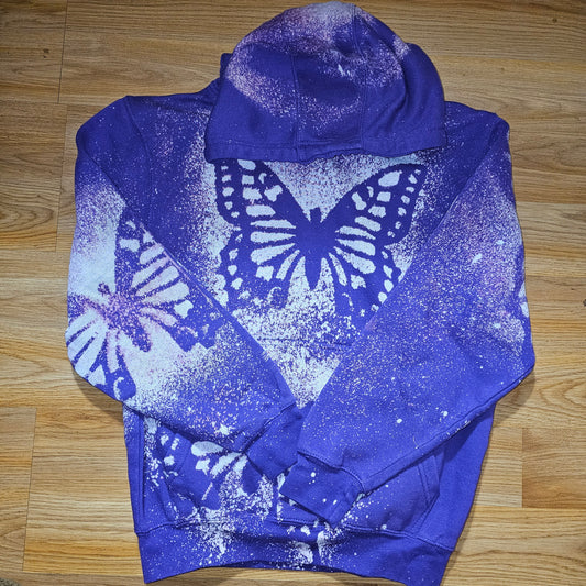Butterfly Bleached Hoodie