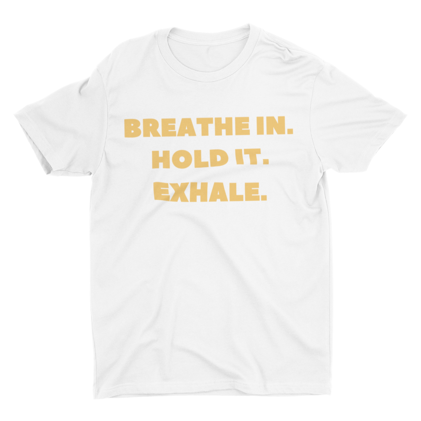 BREATHE - T-Shirt (WHITE/GOLD)